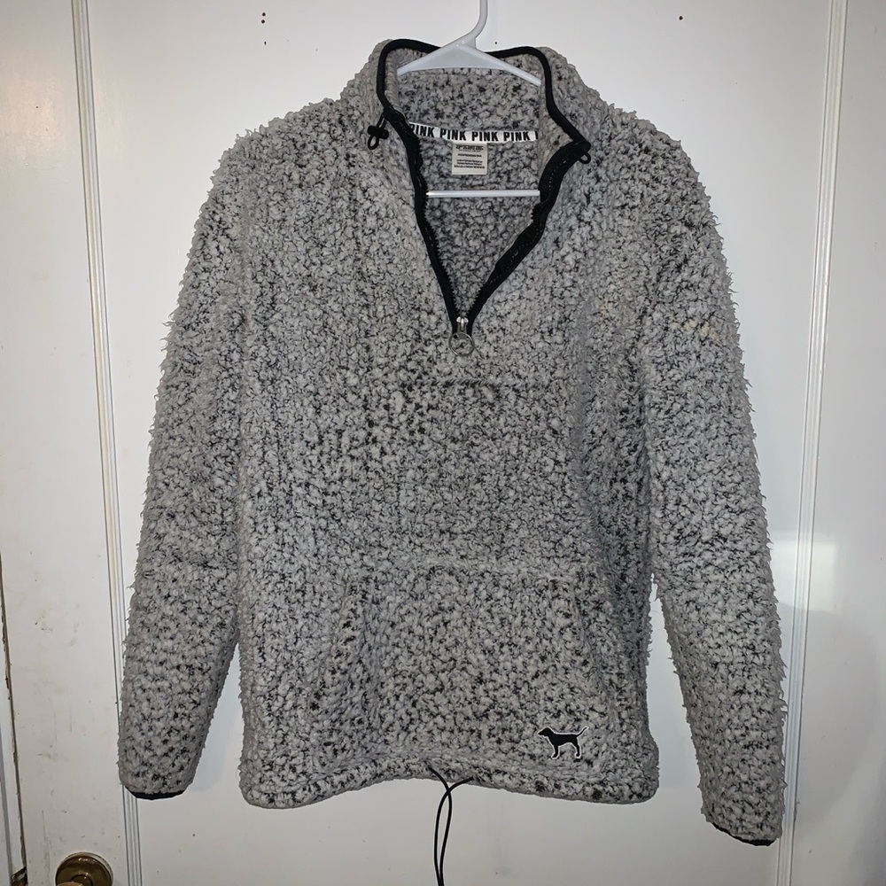 PINK brand quarter zip pull over.